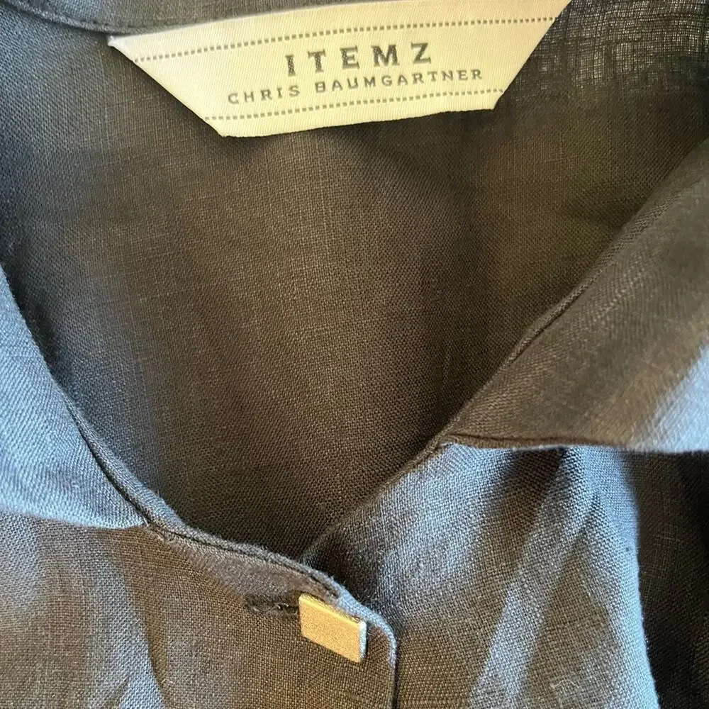 Itemz Linen jacket. One size fits most. New with tags - Picture 4 of 7